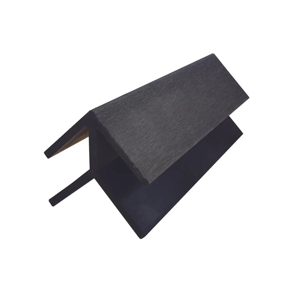 Neowall anthracite grey external end trim for composite cladding edges