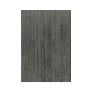 Neowall cement grey composite nosing board installed on outdoor decking step