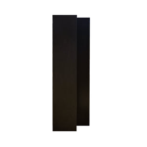 Neowall charcoal cladding U trim installed on panel edges for seamless finish