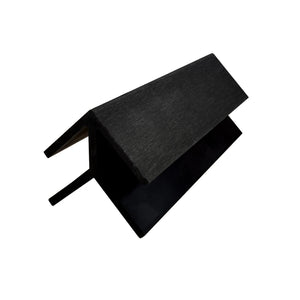 Neowall charcoal external end trim for composite cladding panel edges
