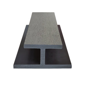 Neowall grey H trim for seamless composite cladding panel connections