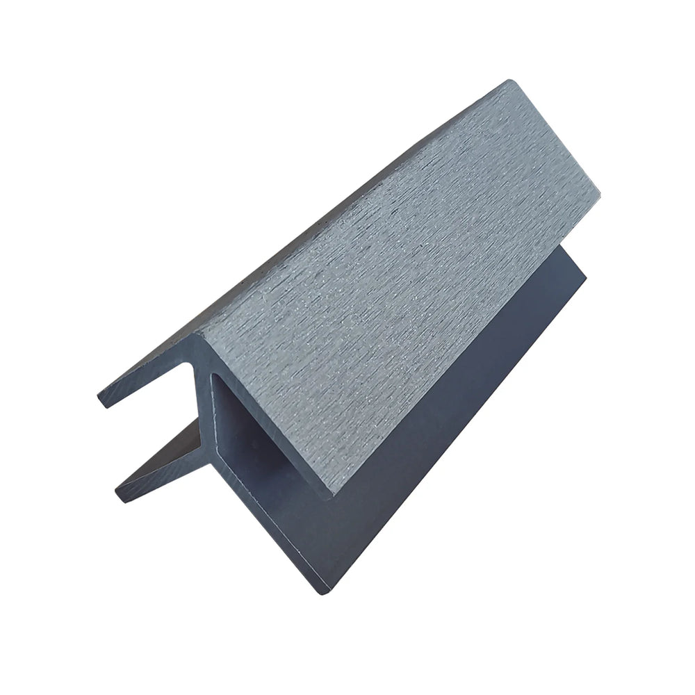 Neowall grey external end trim for composite cladding panel edges