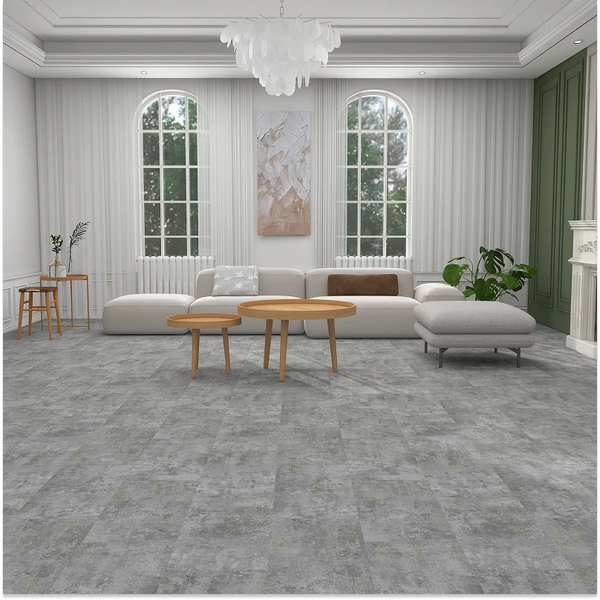 Neowall marble grey SPC flooring modern interior design UK
