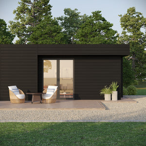 Newall Charcoal composite cladding panels for modern exterior wall design