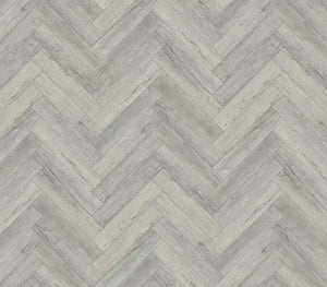 Pebble grey herringbone flooring design for contemporary interiors