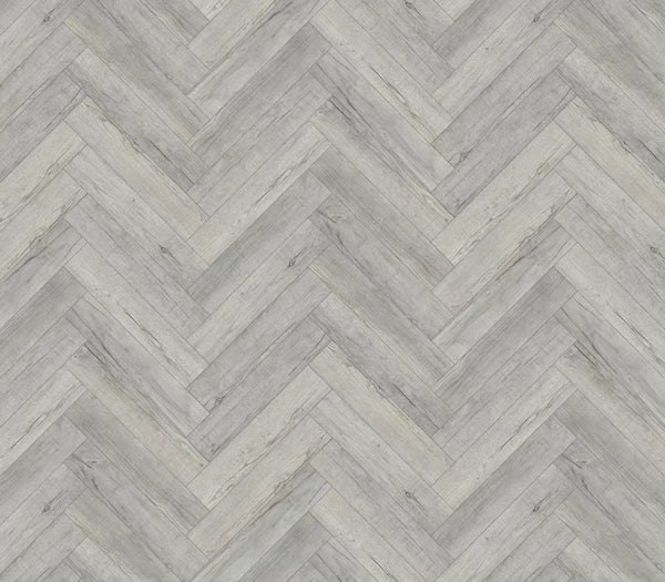 Pebble grey herringbone flooring design for contemporary interiors