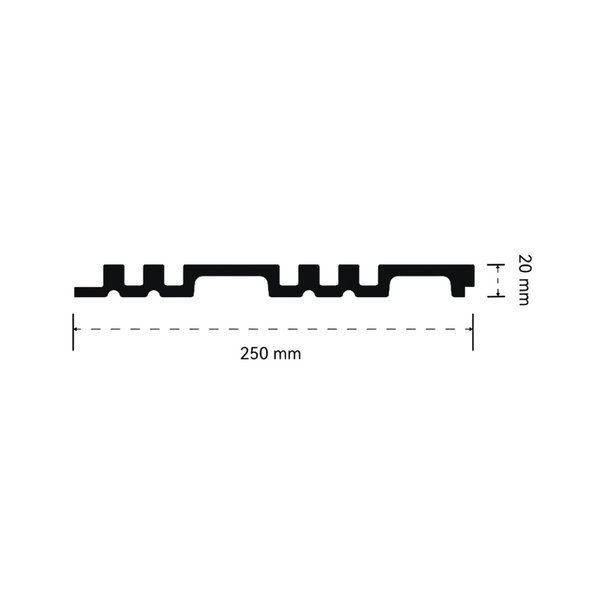 Aluvo LS Slats Black Wood