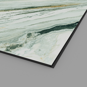 Stone-look travertine wall panels for luxury interior feature walls