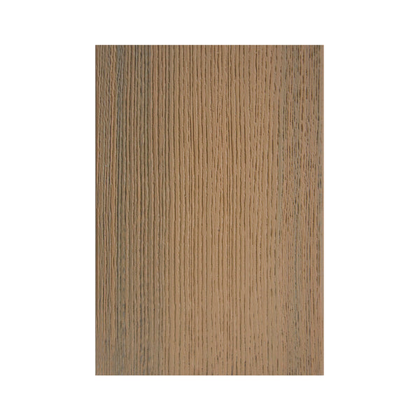 Teak co extrusion composite decking nosing board showing rounded step edge profile