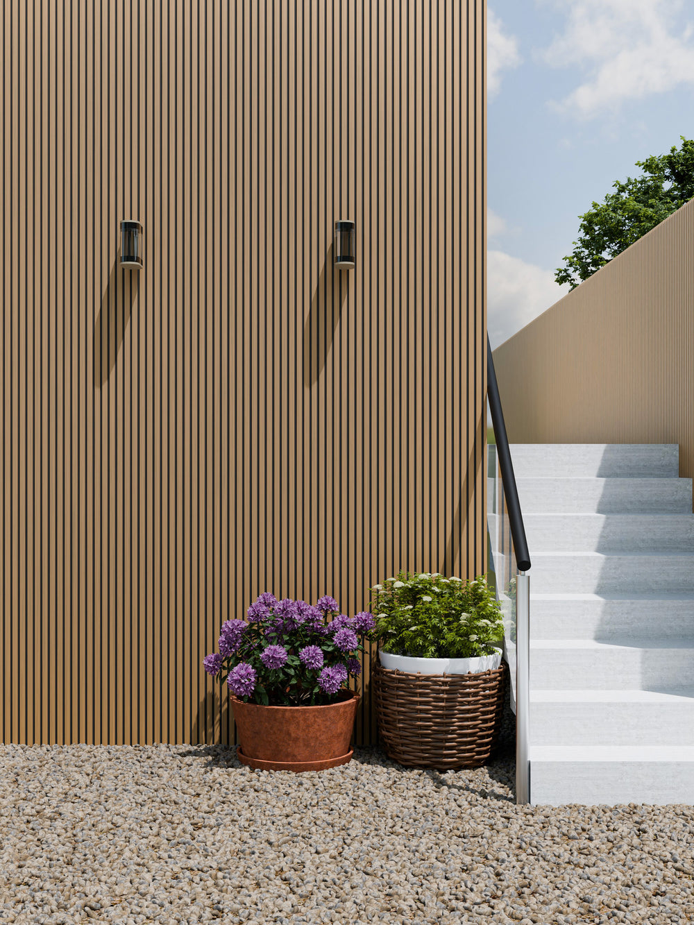 Blackline Series Slatwall Teak