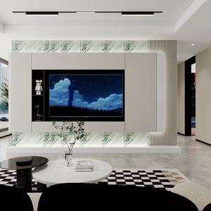 Travertine effect wall panels for warm and elegant interior design