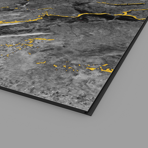 Elegant gold-effect wall panels for high-end interior feature walls