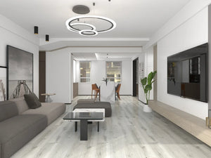 Warm walnut herringbone flooring design for elegant interior spaces