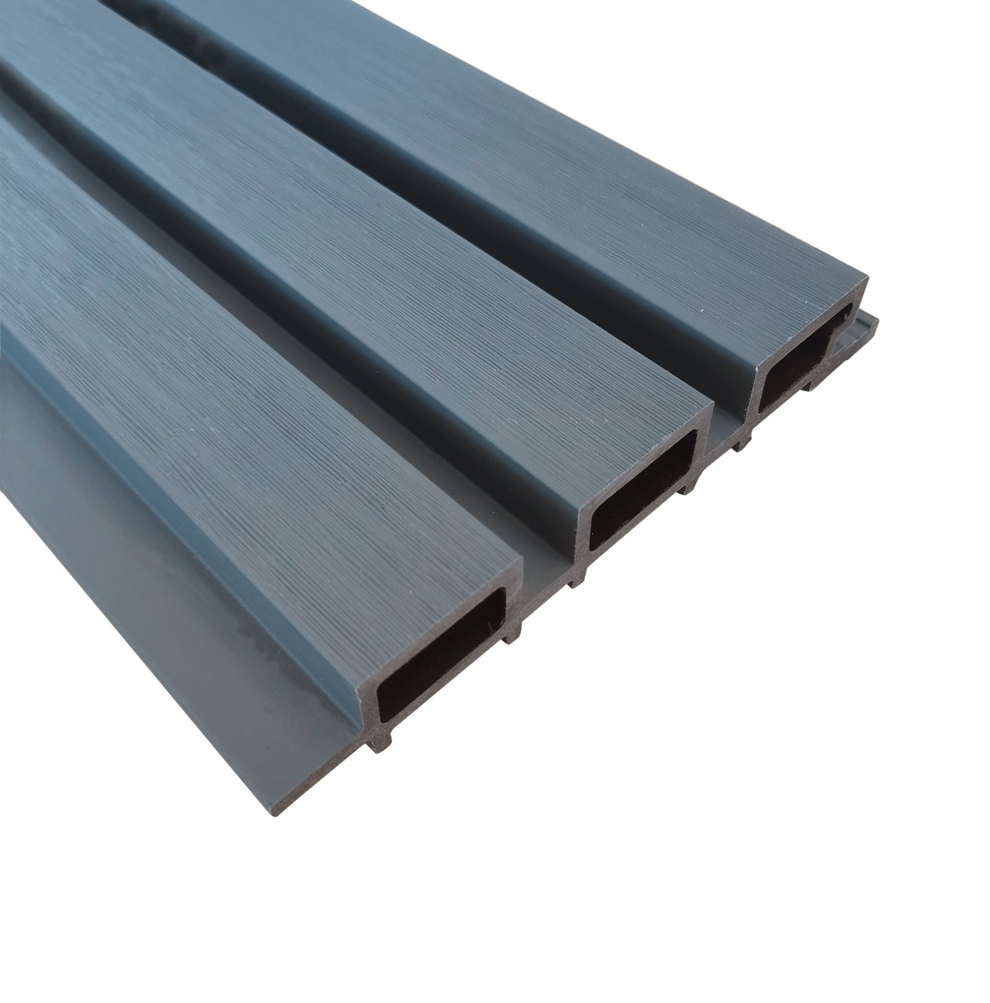 5.0m Composite Slat Wall - Blue Grey