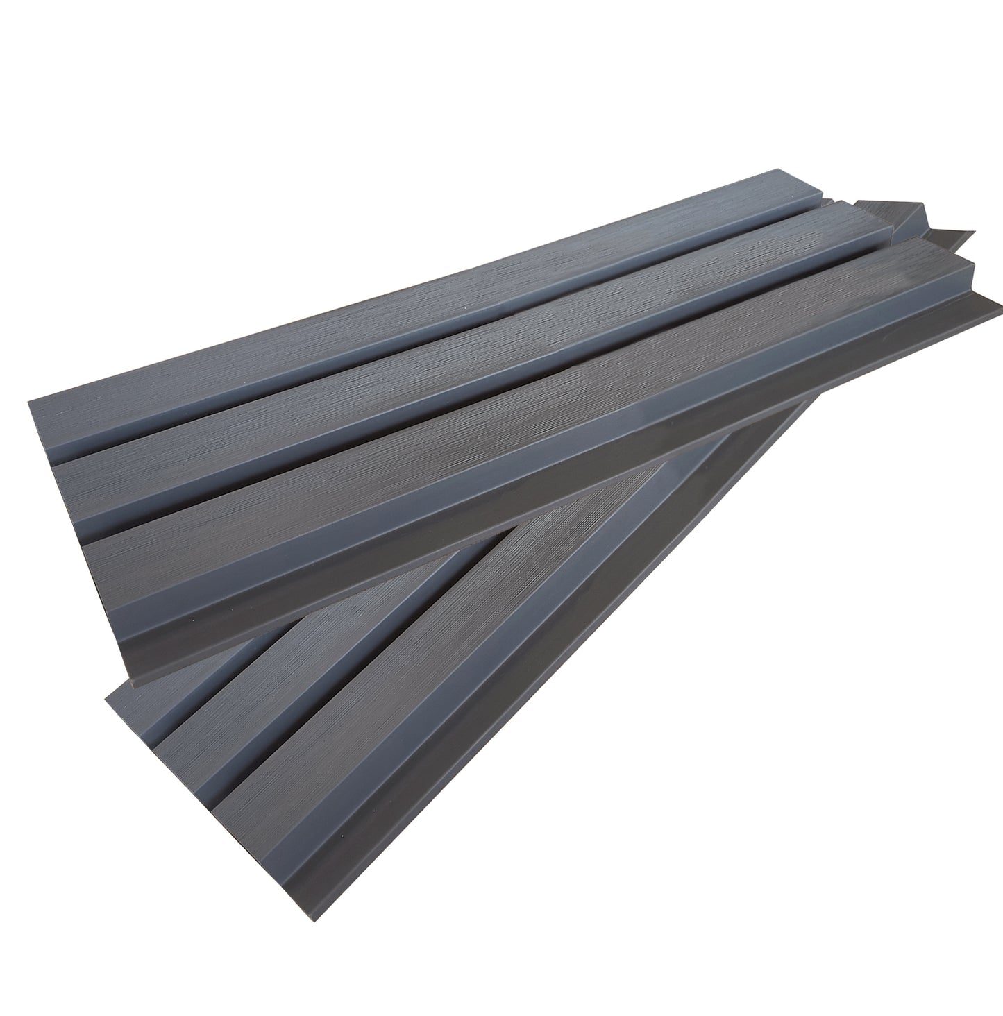 3.6m Composite Slat Wall - Anthracite Grey