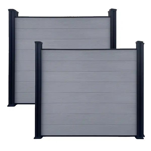 Low maintenance anthracite composite fencing panels UK