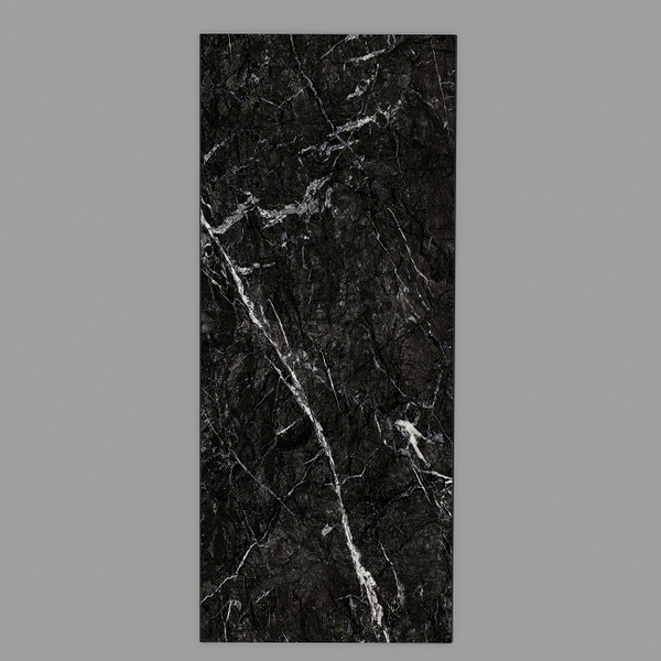 Neowall Vellura panel installation in dark graphite marble design