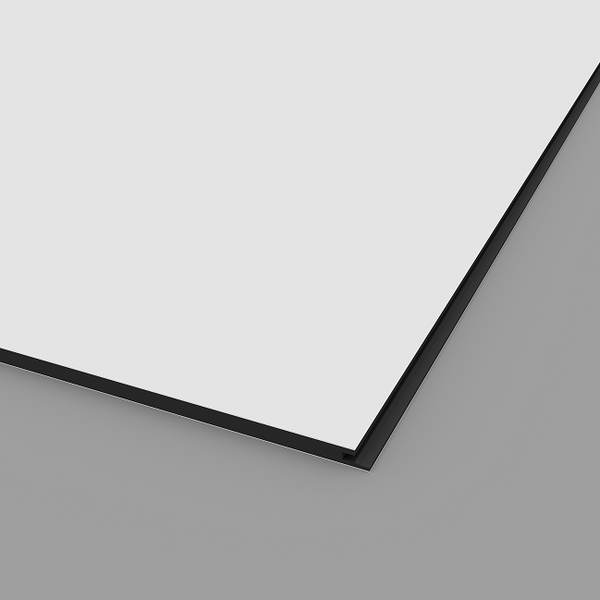 Reflective white wall panels for clean and modern feature walls